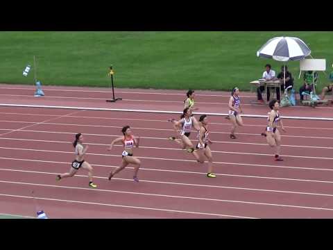 女子100m_準決勝3組_第72回北海道高校陸上20190619