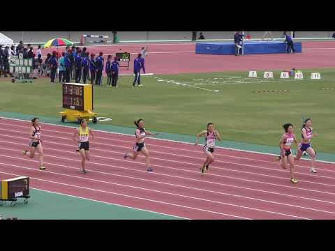 2018 東北高校陸上 女子 200m 予選6組