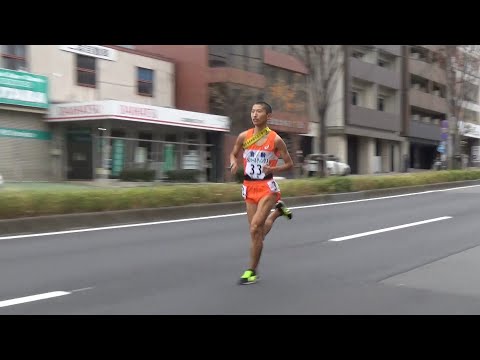 2018.12.23 全国高校駅伝 男子7区 倉敷→世羅→学法石川 通過