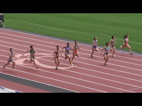 女子1部100m準決勝1組　関東インカレ2022