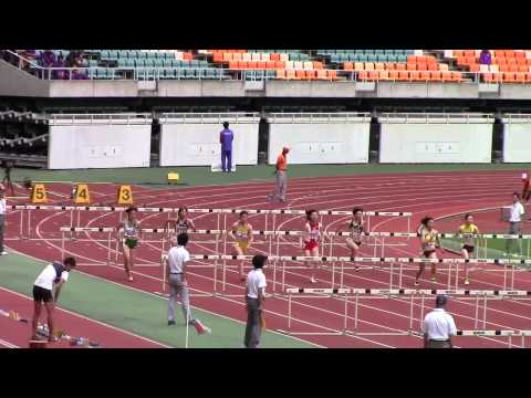 2015 東海高校総体陸上 女子100mH 準決勝2