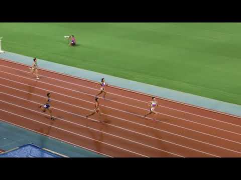 H30　日本インカレ　女子七種競技200m　4組