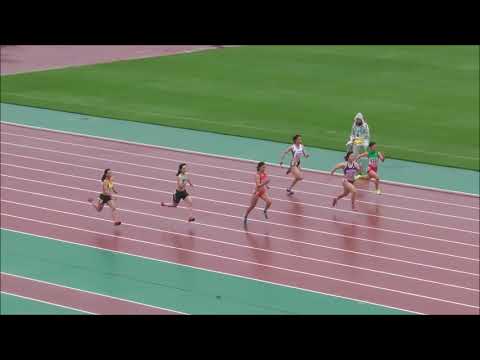 女子100m_予選5組_第71回北海道高校陸上20180613