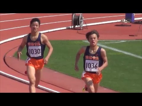 群馬県高校総体2017 中北部地区予選会 男子1500m3組