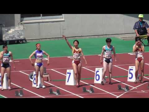2017年度 兵庫県高校総体 女子100m決勝（-2.9）