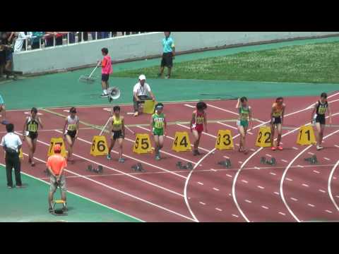 H29　千葉県　中学通信陸上　3年女子100m　決勝