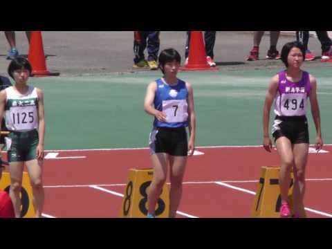 20170519群馬県高校総体陸上女子100m準決勝2組