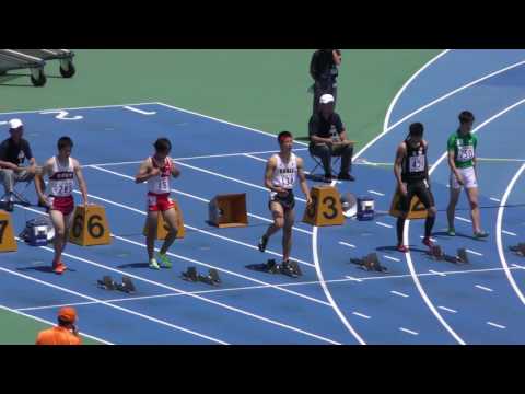 20160618関東高校総体男子100m北関東予選2組