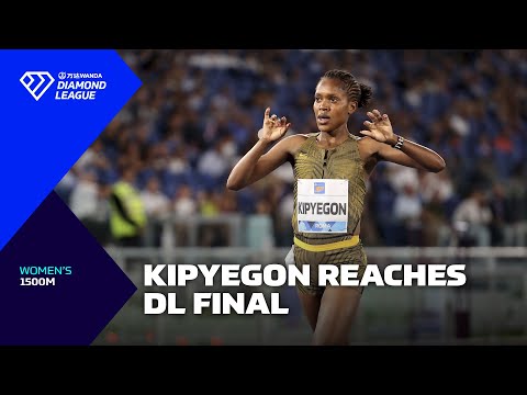 Faith Kipyegon qualifies for 1500m final with Rome win - Wanda Diamond League 2024