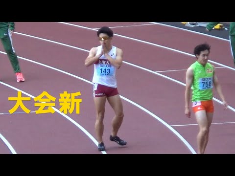 決勝 3部2部 男子100m 関東インカレ陸上2024
