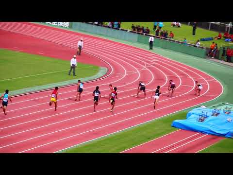 2017年鹿児島県高校新人戦男子4×100mR決勝（タイムレース2組）