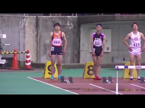 第78回石川県陸上競技選手権大会男子１１０ｍハードル決勝