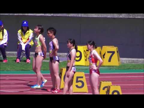 女子100m_決勝1組_第31回南部忠平記念陸上20180708