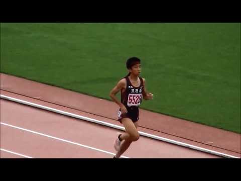 群馬県中学校総体陸上2017 共通男子3000mタイムレース1組