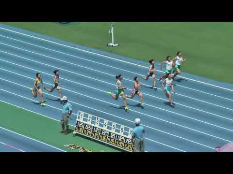H28　関東中学校陸上競技大会 　3年女子100m　決勝　大会新記録　三村香菜実（西谷中）