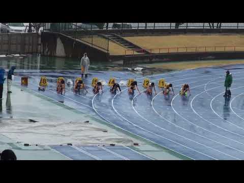 2018 水戸市陸上記録会 中学男子100m13組