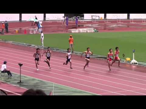 2015 東海高校総体　男子100m　予選2