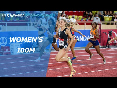 Del Ponte stuns to win the women&#039;s 100m (Monaco 2020) - Wanda Diamond League