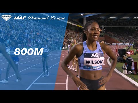 Ajee Wilson cruises to a finals win over 800 meters in Brussels - IAAF Diamond League 2019