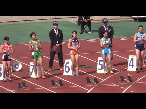 中学女子100mH決勝 兵庫リレーカーニバル 2019.4 ハードル