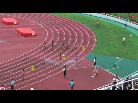 H29　千葉県中学総体　男子4x100mR　予選2組