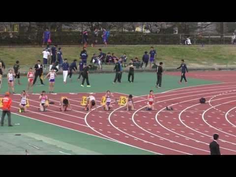 2017大阪インカレ　女子　100m 予選（4-1+4）　第２組