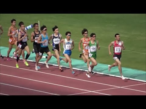 東日本実業団陸上2019 男子1500m2組