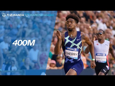 Michael Cherry runs a meeting record in the men&#039;s 400m in Brussels - Wanda Diamond League 2021