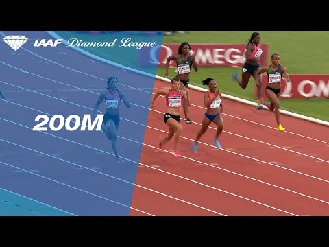 Shericka Jackson 22.05 Wins Women&#039;s 200m - IAAF Diamond League Paris 2018