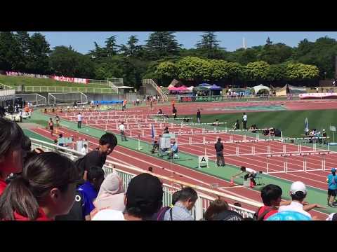 2018神奈川県高校総体 男子110mH決勝(+2.6)