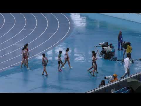 C女子100m予選2組　ジュニアオリンピックR01