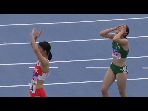 0.02差の大接戦！決勝B.A 女子100mH 日本学生個人陸上2023