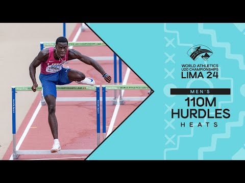 🇺🇸&#039;s Ja&#039;Kobe Tharp leads 110m hurdles heats 🔥 | World Athletics U20 Championships Lima 2024