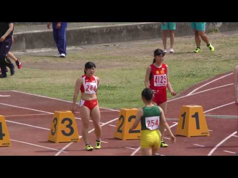 20170416春季記録会(桐生会場）女子100m4組