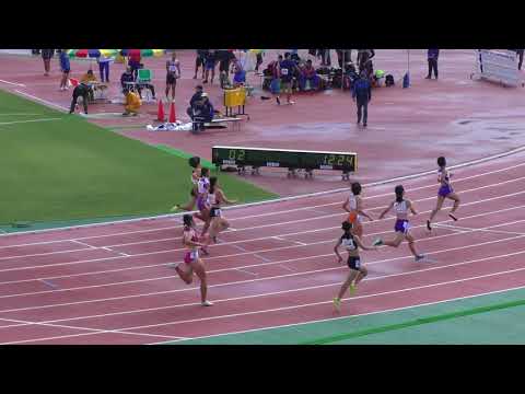 2017 東北高校新人陸上 女子 100m 予選1組