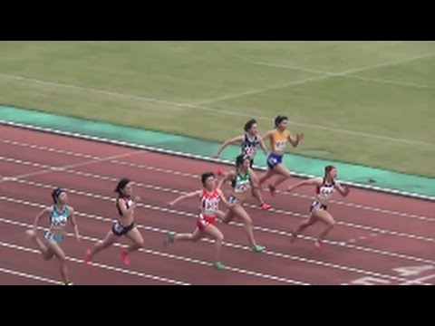 関東高校新人陸上2016 女子100m決勝
