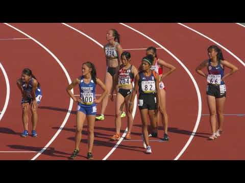Asian Junior Athletes Championships Japan WOMEN 100mH アジアジュニア陸上 女子100mH決勝 20180609