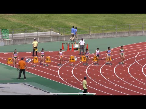 女子100m 予選2組 関東学生新人 R01