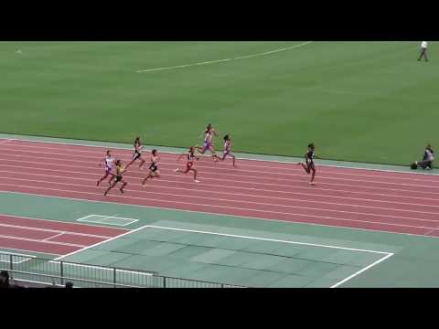 H30　ジュニアオリンピック　C女子100m　予選1組