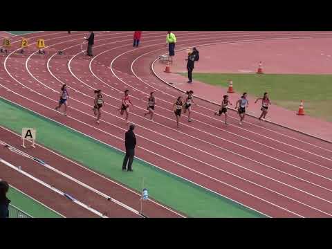 2018 第1回県記録会 中学女子100m8組
