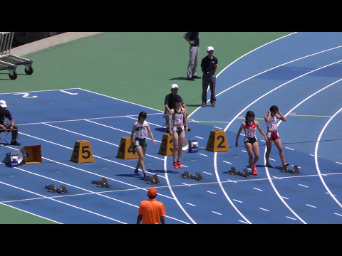 20160618関東高校総体女子100m北関東予選1組