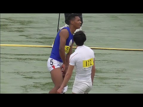 村竹ラシッド 男子110ｍＨ決勝　日本学生個人陸上2022.4.15