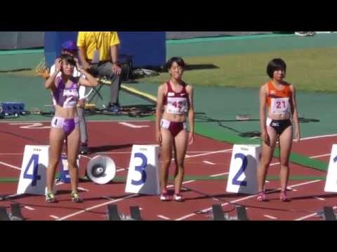 わかやま国体2015少年B女子100m準決勝2組