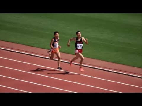 群馬県高校総体2018 中北毛地区予選会 男子1500m2組