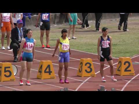 20170416春季記録会(桐生会場）女子100m9組