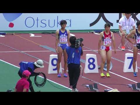 H30　三重インターハイ　女子100mH　準決勝2組