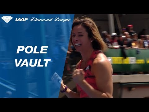 Jenn Suhr Wins Women&#039;s Pole Vault - IAAF Diamond League Eugene 2018