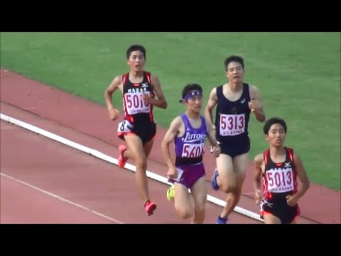 群馬県中学校総体陸上2016 男子共通1500m決勝