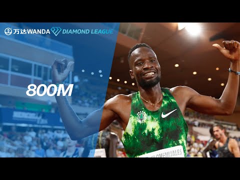 Nijel Amos wins the 800m with a world lead in Monaco - Wanda Diamond League 2021