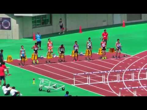 H30年 通信陸上埼玉県大会 男子110mH 準決勝1組